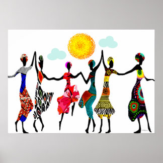 Affiche Danse africaine de louanges