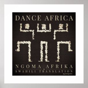 Affiche DANSE AFRIQUE Patrimoine des danseuses tribales af