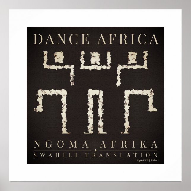 Affiche DANSE AFRIQUE Patrimoine des danseuses tribales af (Devant)