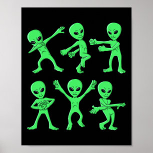 Affiche Danse Aliens Défi Danse Garçons Filles Enfants Hal