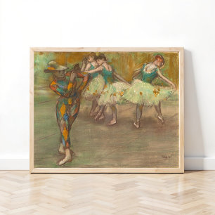 Affiche Danse Arlequin, Degas