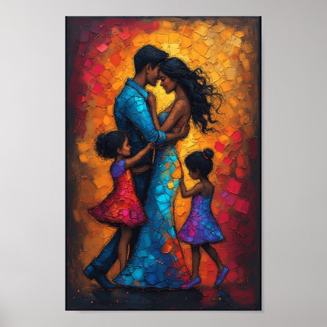 Affiche danse art abstrait (Devant)