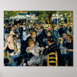 Affiche Danse au Moulin de la Galette de Renoir