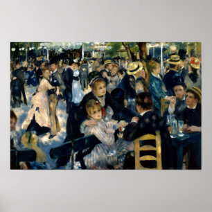 Affiche Danse au Moulin de la Galette de Renoir