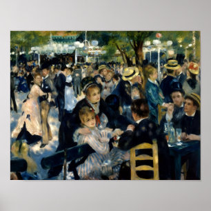 Affiche Danse au Moulin de la Galette de Renoir