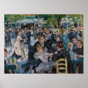 Affiche Danse au Moulin de la Galette par Auguste Renoir