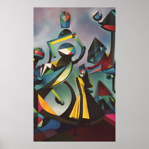 Affiche Danse Avant L'Aube - Ken Gage Surreal Art