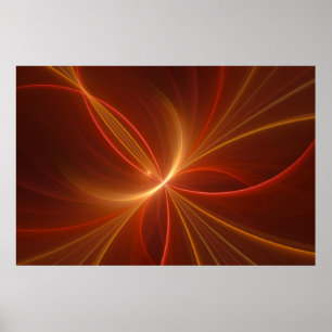 Affiche Danse Avec La Lumière Moderne Art Fractal Abstrait