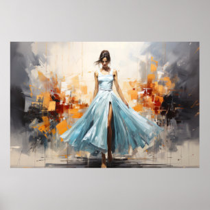 Affiche Danse Beauté Peinture Art Décor Abstrait