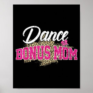 Affiche Danse bonus maman léopard maman drôle danseuse fêt