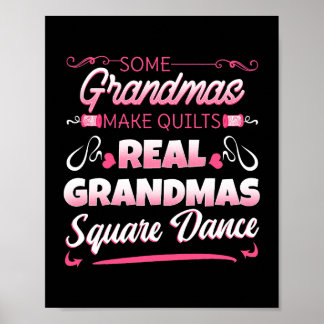 Affiche Danse carré Quatre Couples Danse folklorique Grand