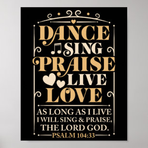 Affiche Danse Chanter Louer Live Amour Danser Christian Me