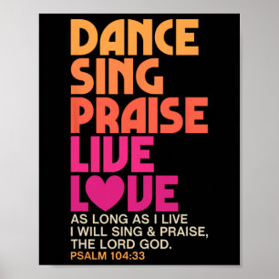 Affiche Danse Chanter Louer Live Amour Danser Christian Me