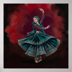 Affiche Danse Classique Héritage d'Art Royal Kathak Chakka