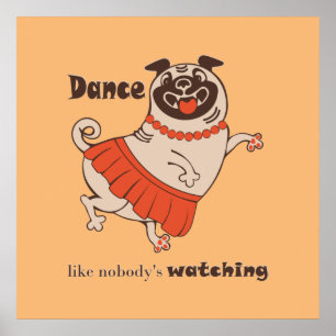 Affiche Danse comme personne ne regarde Carlin Girl