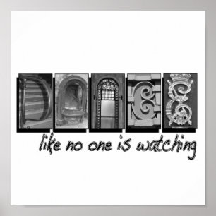 Affiche Danse Comme Personne Ne Regarde, Lettre PIcture