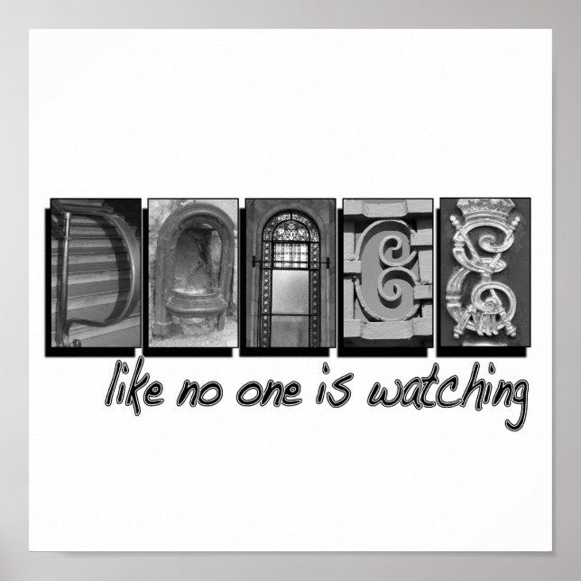 Affiche Danse Comme Personne Ne Regarde, Lettre PIcture (Devant)