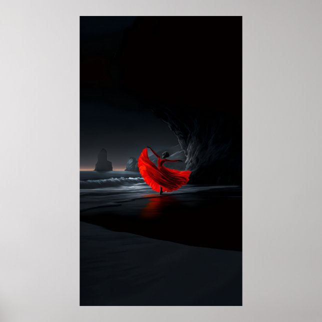 Affiche Danse cramoisie : Solitude sur la rive sombre (Devant)