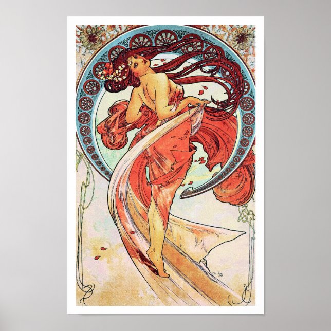 Affiche Danse d'Alphonse Mucha (Devant)