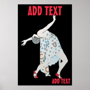 Affiche Danse dans Jazz, ajouter du texte