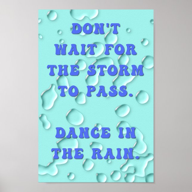 Affiche Danse dans la pluie (Devant)