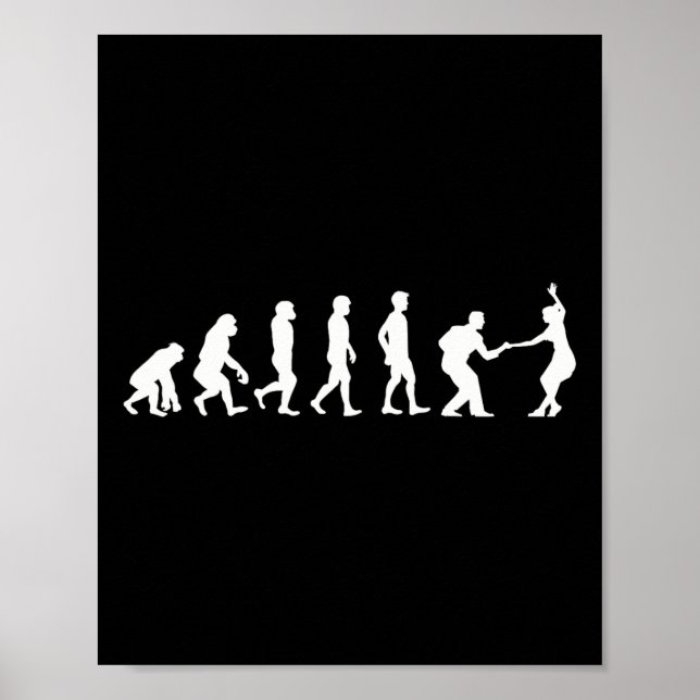 Affiche Danse - Danse Couple - Hoppers Lindy - Swing (Devant)