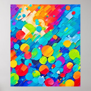 Affiche Danse de cercle vibrante Art