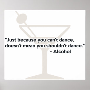 Affiche Danse de confiance d'alcool