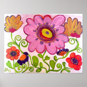 Affiche danse de fleur