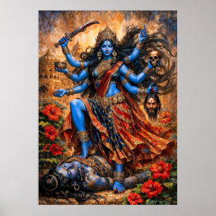 Affiche Danse de Kali sur Shiva