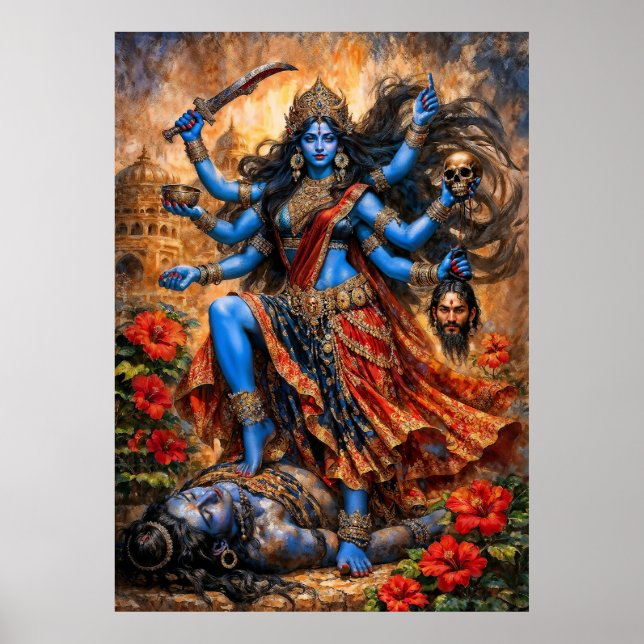 Affiche Danse de Kali sur Shiva (Devant)