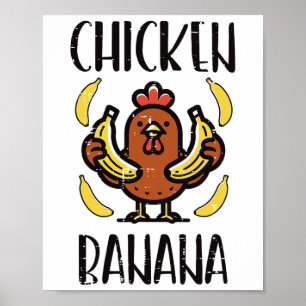 Affiche Danse de la chanson mignonne de poulet Nana Fruits