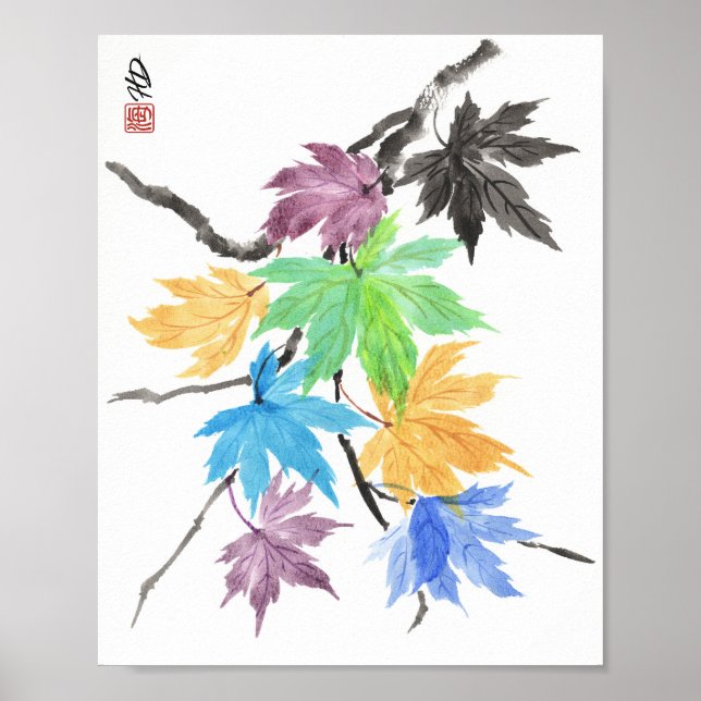 Affiche Danse de l'érable arc-en-ciel (Devant)