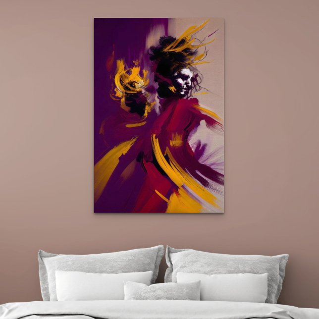 Affiche Danse de l'esprit – Figure abstraite expressive (Dance Of The Mind – Expressive Abstract Figure
)
