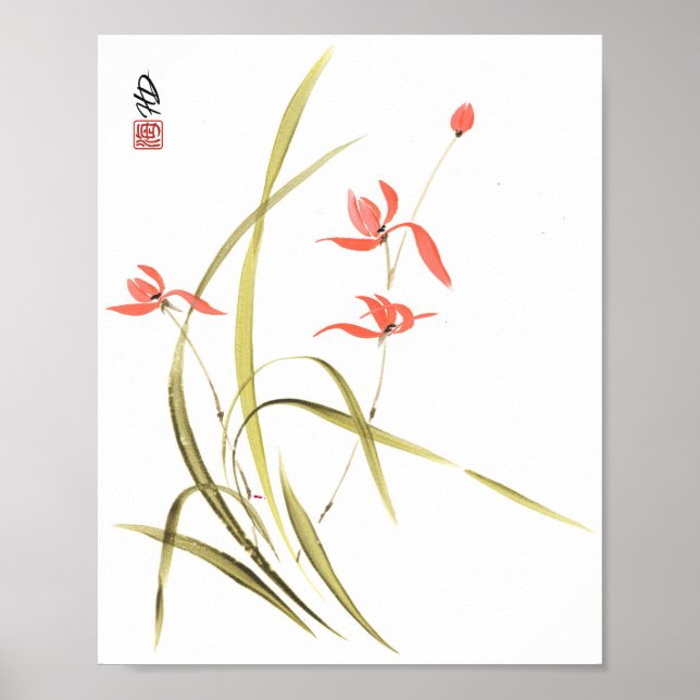 Affiche Danse de l'orchidée écarlate (Devant)