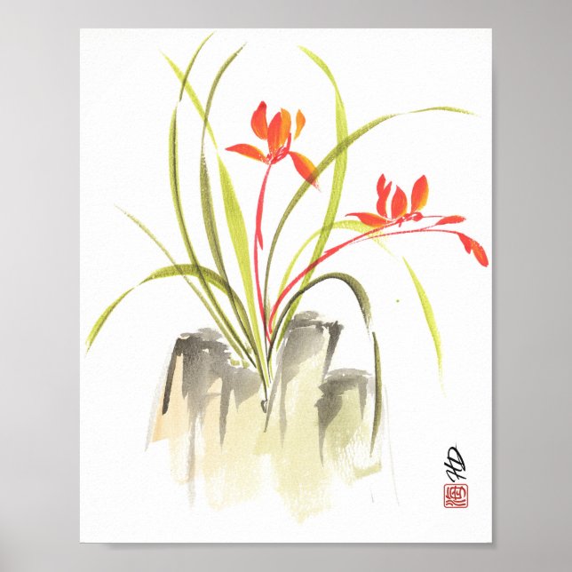 Affiche Danse de l'Orchidée Écarlate (Devant)