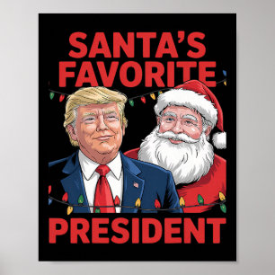 Affiche Danse de Noël du président préféré du Père Noël Sa