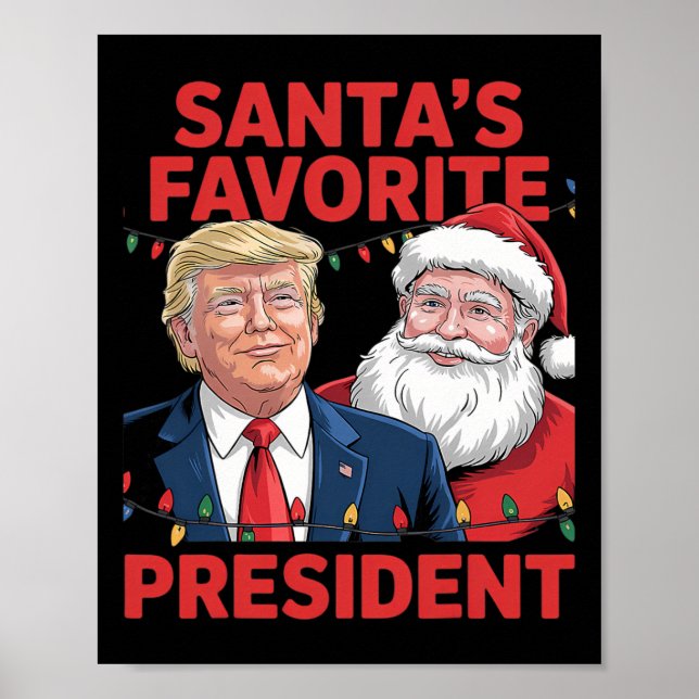 Affiche Danse de Noël du président préféré du Père Noël Sa (Devant)