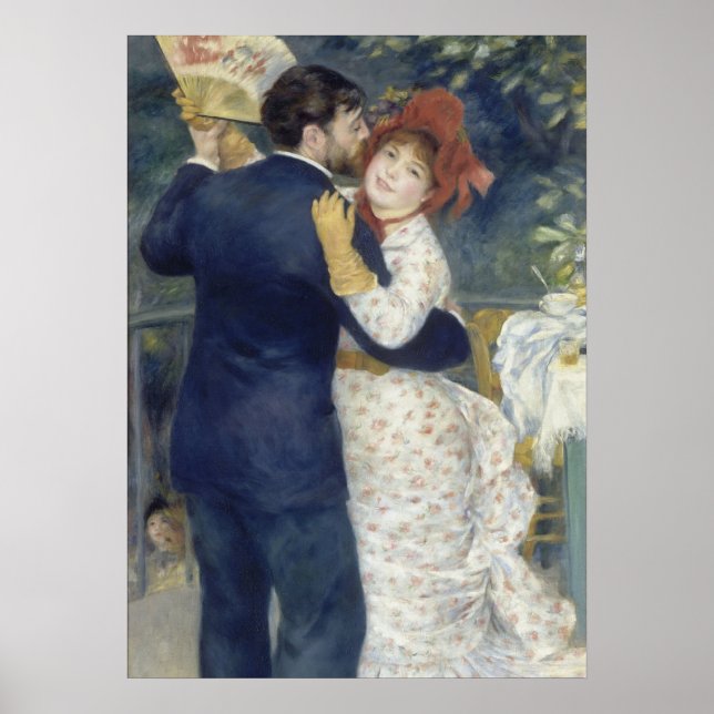 Affiche Danse de Pays - Renoir Impressionniste peinture (Devant)