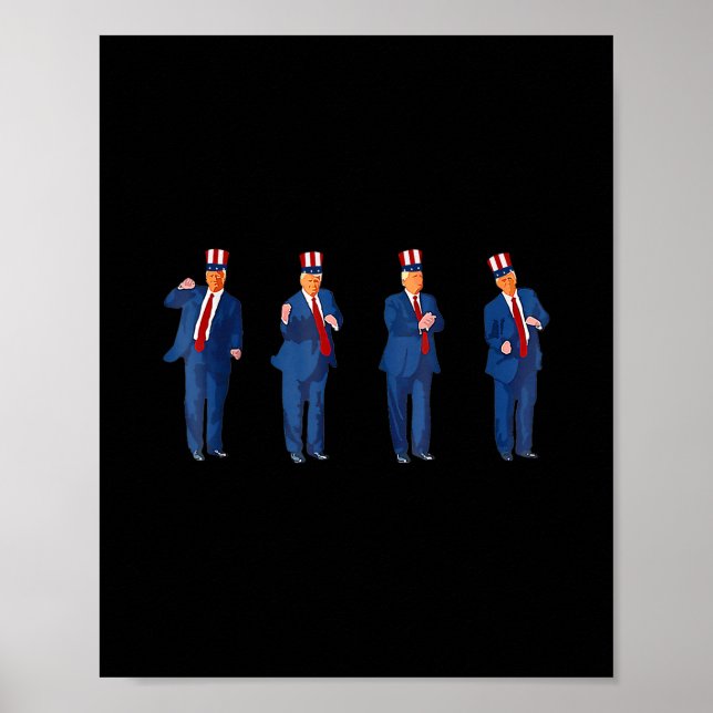 Affiche Danse de Trump 4 juillet Trump 2025  (Devant)