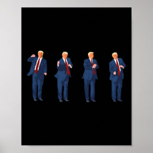 Affiche Danse de Trump 4 juillet Trump 2025 