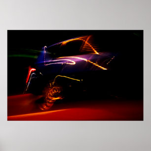 Affiche danse de voiture violette