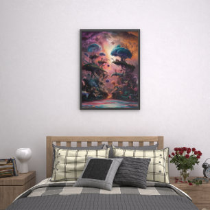 Affiche Danse des champignons enchantés sur l'eau