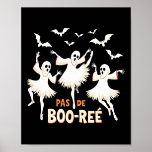 Affiche Danse d'Halloween Pas De Boo-rée Ghost Ballet