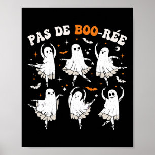 Affiche Danse d'Halloween Pas De Boo-rée Ghost Ballet