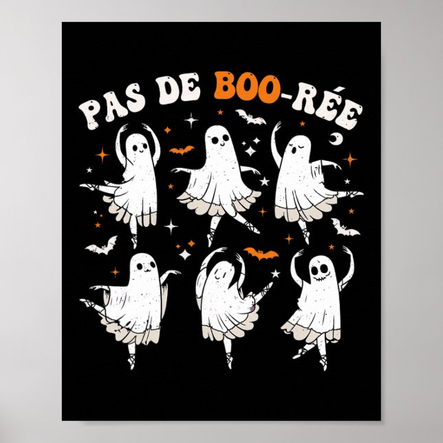 Affiche Danse d'Halloween Pas De Boo-rée Ghost Ballet (Devant)