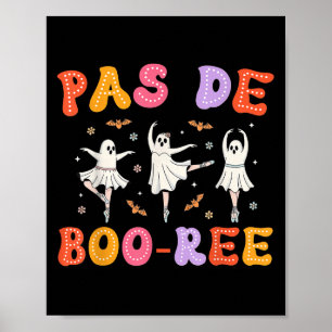 Affiche Danse d'Halloween Pas De Boo-rée Ghost Ballet