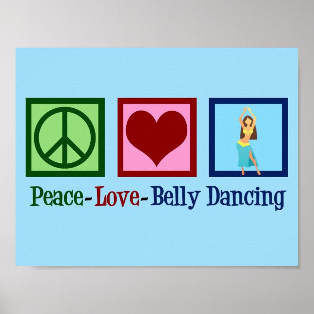 Affiche Danse du ventre amour paix (Devant)