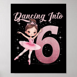 Affiche Danse En 6 Fête Anniversaire Ballet Girls