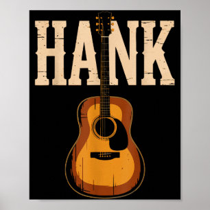 Affiche Danse en ligne de style folk Hank musique country 